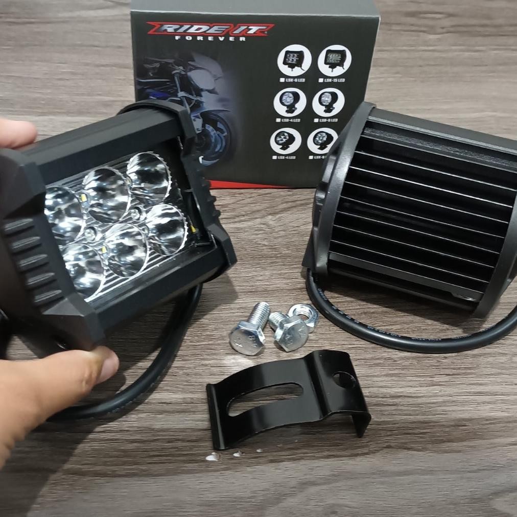 ''Terlaris" Led Ride It 6 Mata Lampu Sorot 12V 3 Mode Murah