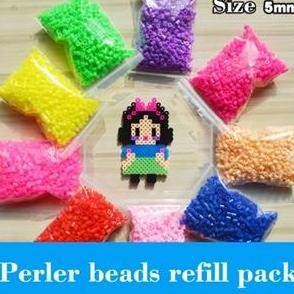 5.5 mm Perler Beads Refill Pack 24 Color Hama Beads Refill Beads 1000