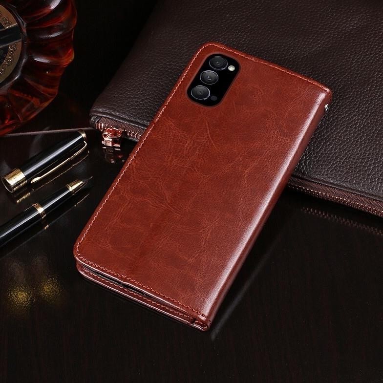Diskon Oppo A15/A53/A33/Reno 4/4F Premium Flip Leather Case Dompet Slot Card Magnetic Diskon