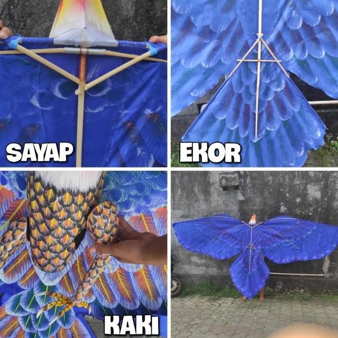 MJ042 LAYANGAN BURUNG KAIN LAYANGAN ELANG 3 METER LAYANGAN 3 DIMENSI