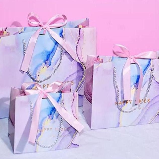 

Exclusive Paperbag Happy Ungu L,M,S Tas Kado Goodie Bag Gift Bag Premium Bag