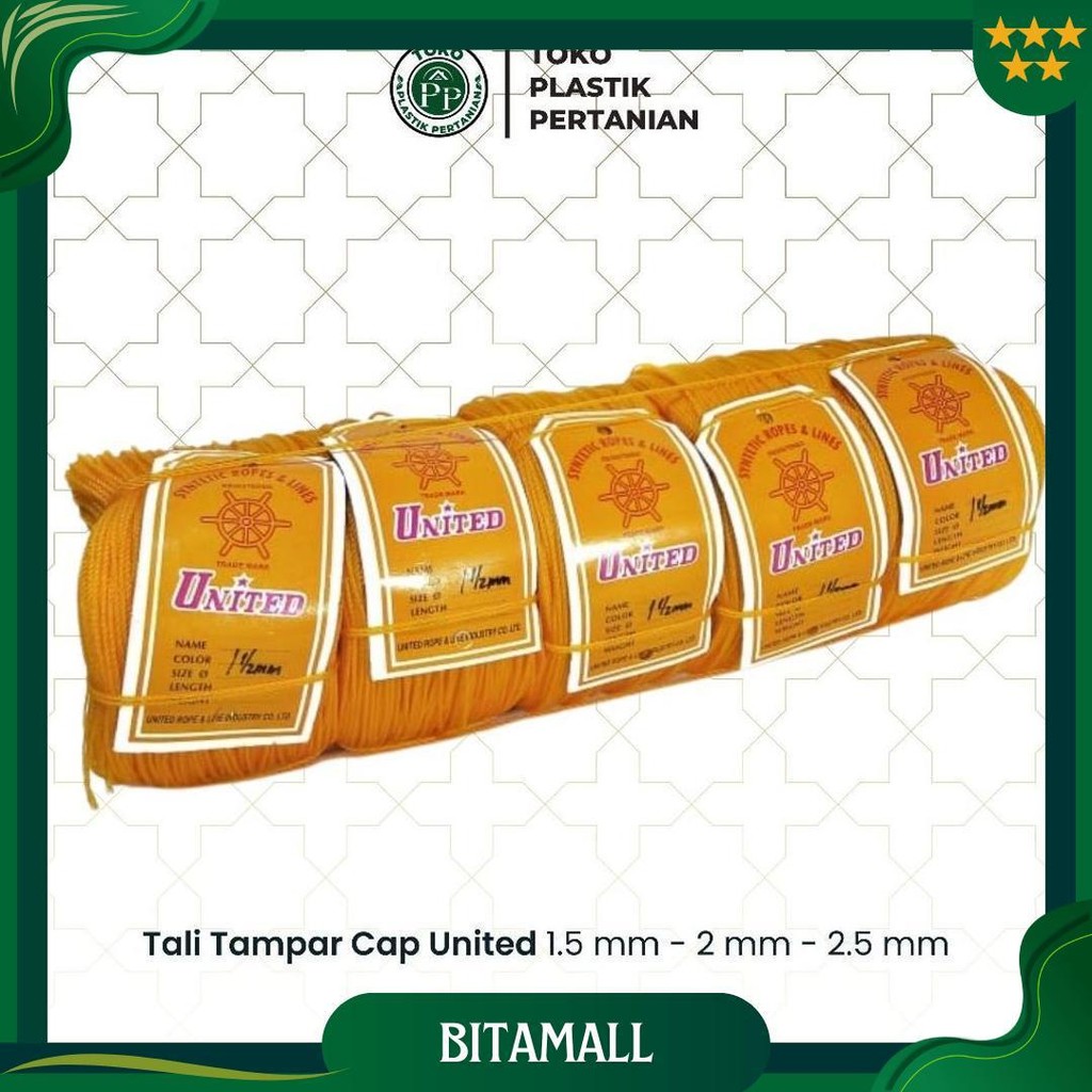 

Tali Tampar United Serbaguna Ukuran 2 Mm 1 Roll / Panjang 220 Meter Promo Puncak