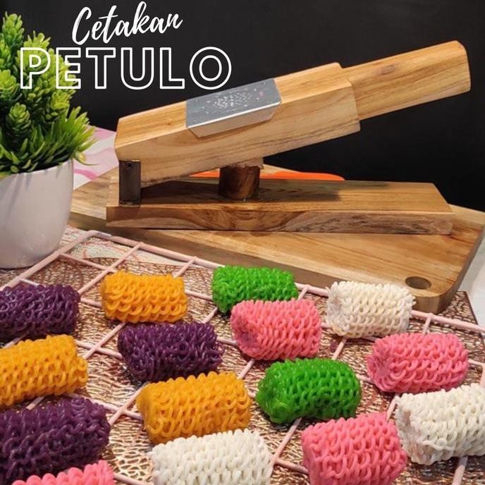 Cetakan Putu Mayang/Petulo Roll Spiral Malaysia Bahan Kayu Jati Allshop