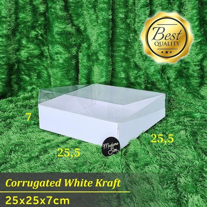 BOX MIKA - DUS SUVENIR - KOTAK PUDDING - KARDUS 25x25x7 - WK