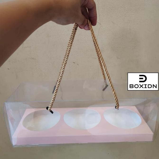 Box Mika 3 Jar Kue Kering Box Mika 3 Toples Kotak Hamper Cookies 600ml