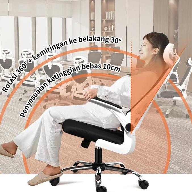 Kursi Gaming - Gaming Chair / Kursi Kantor / Kursi Ergonomis-kaki baja