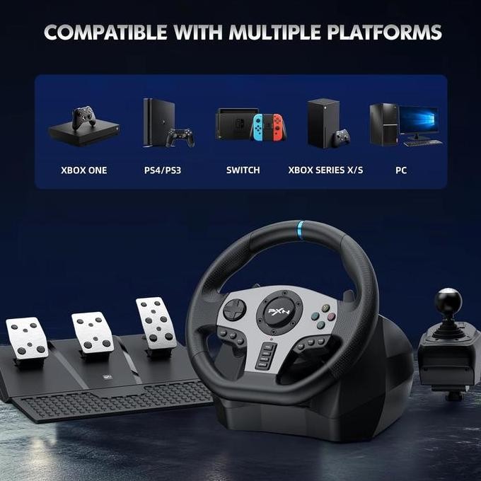 PXN V9 Gaming Steering Wheel 900 Degree