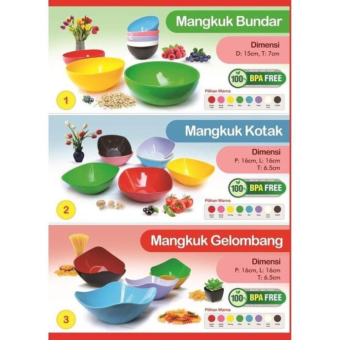 Mangkok HOYA Mangkuk Plastik HOYA Food grade tipe Kotak