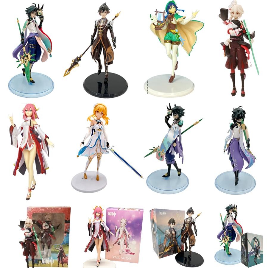 Cod Figure Genshin Impact Lumine Aether Hu Tao Zhongli Qiqi 17-19 Cm An-6