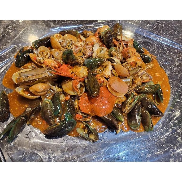 

READY STOK Paket Amparan Semua Campur Kerang Mix Bumbu Bebas Siap kirim