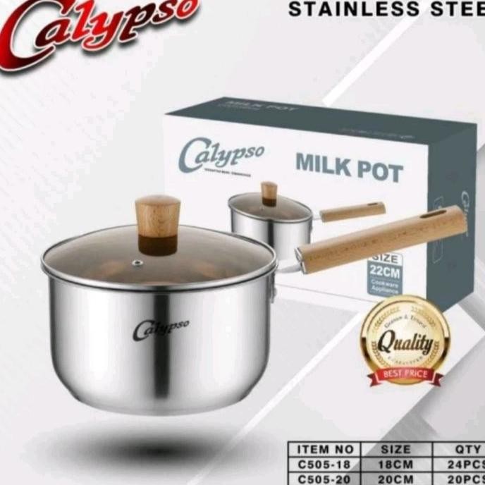 Panci Susu Milk Pot Calypso Panci Gagang Kayu Calypso Saucepan Calypso