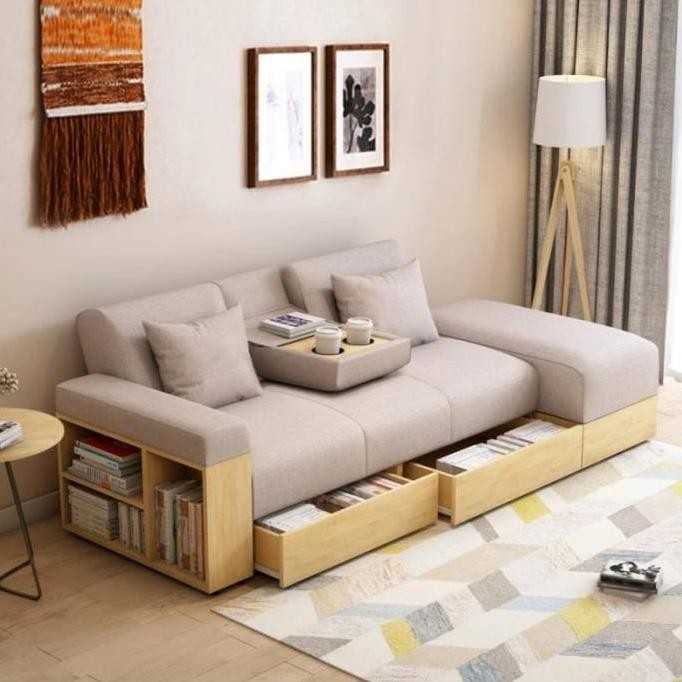 Sofa Bed Multifngsi dengan laci & Storage DS