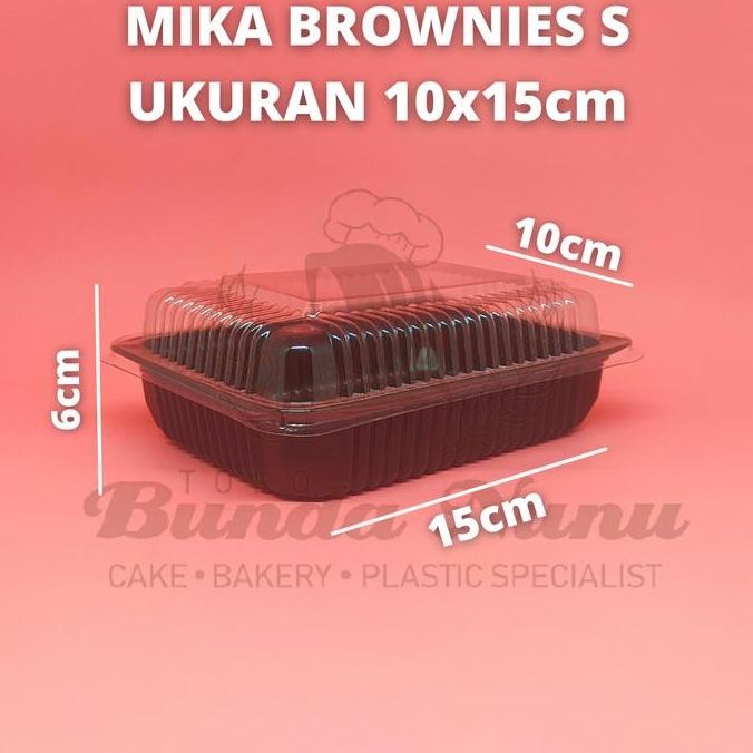 Mika Brownies/ Mika Box Brownies /Size S 10x15 + Tutup