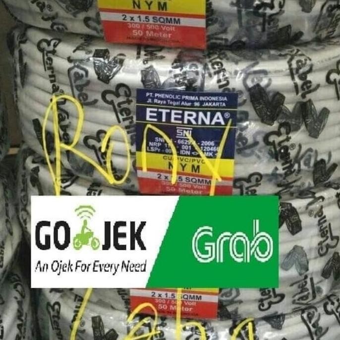 Promo Kabel Eterna NYM 2X1.5 MM / KABEL LISTRIK NYM 2X1,5 MM ETERNA COD