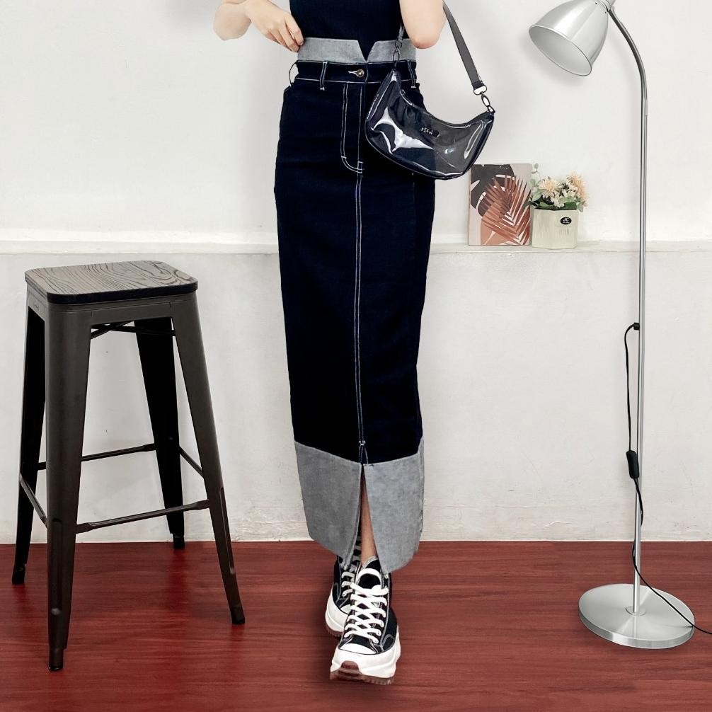 Special Erza Skirt Jeans / Rok Jeans Highwaist Wanita / Lea Store Rd-67