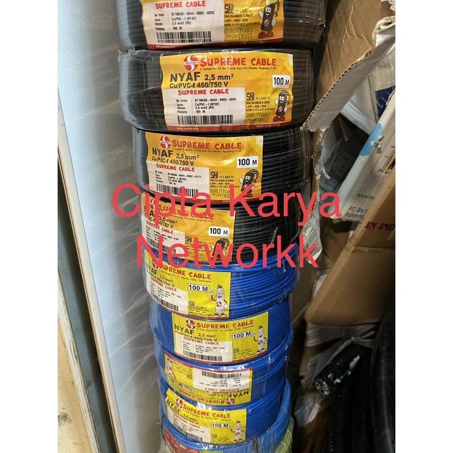 Promo Kabel Supreme Nyaf 2,5mm 100m / NYAF 2.5 Supreme Serabut / NYAF 2.5mm COD