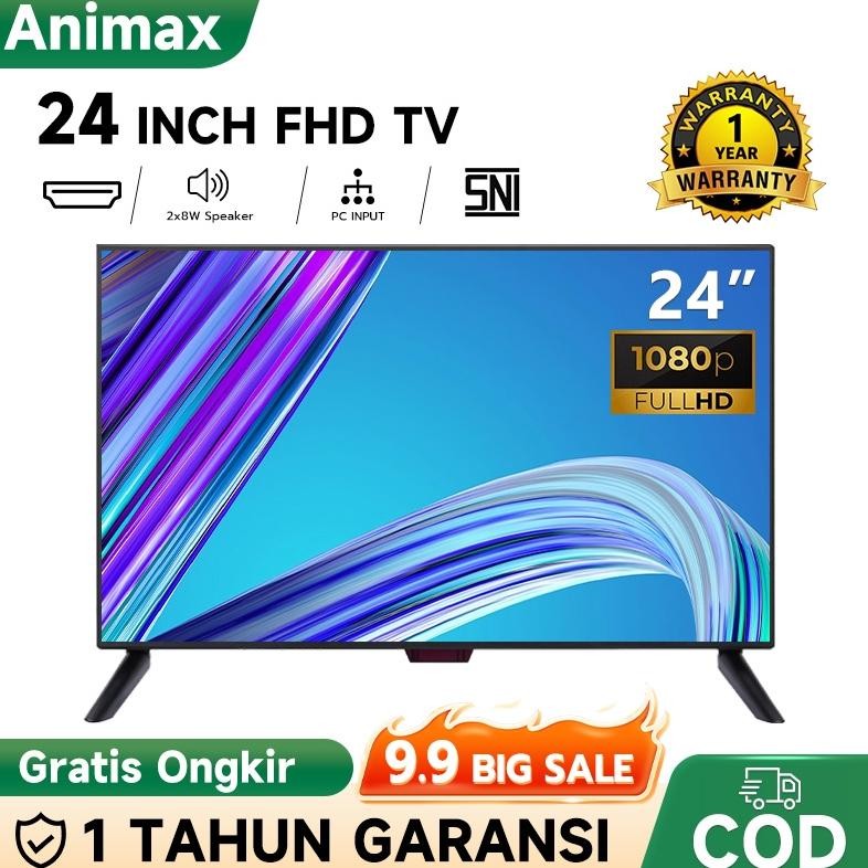 ''Terlaris" Animax Sakura Tv Digital 24 Inch Tv Led Digital 21/22/24/2/27/30 Inch Televisi Fhd Tv Le