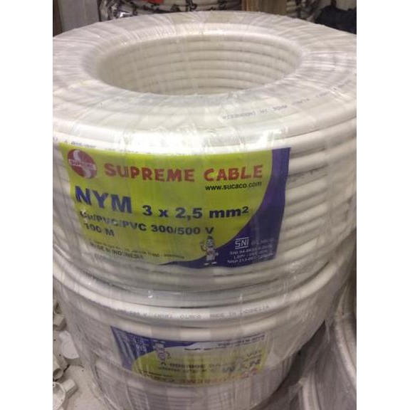 Promo Kabel NYM 3x2.5 Supreme NYM 3x2,5 Supreme NYM 3 x 2,5 mm Supreme @100m COD