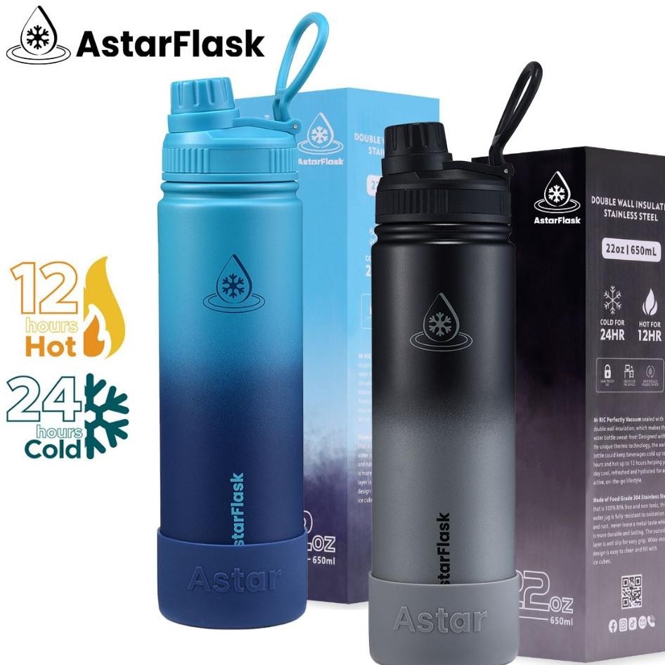 Astarflask Quality Botol Minum 1 Liter Tumbler Tahan Panas Dingin 24 Jam Stainless Steel Tahan Dingi