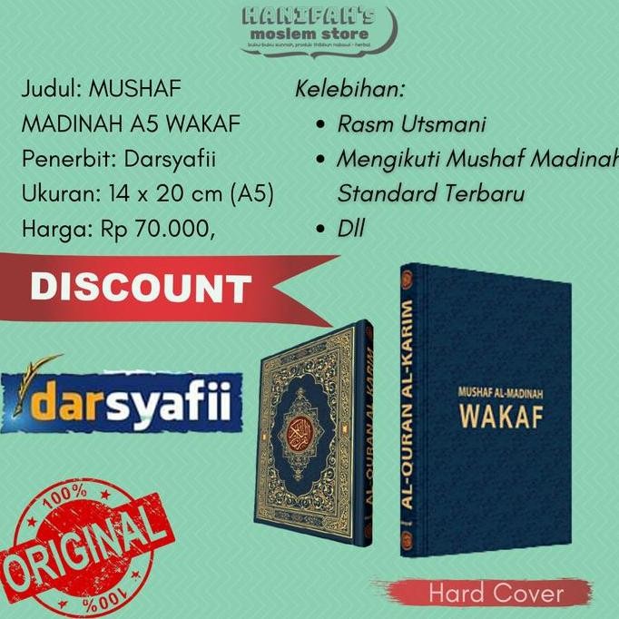 Alquran Mushaf Madinah A5 Wakaf Al Quran Madinah Wakaf Rasm Utsmani