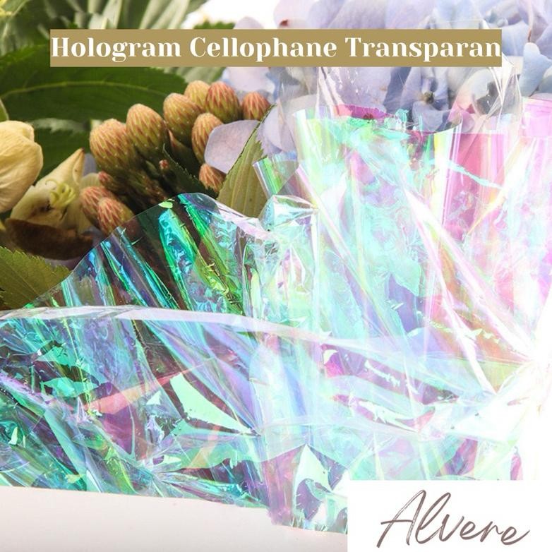 

Hologram Flower Wrapping Paper Cellophane Rainbow Kertas Buket Bunga