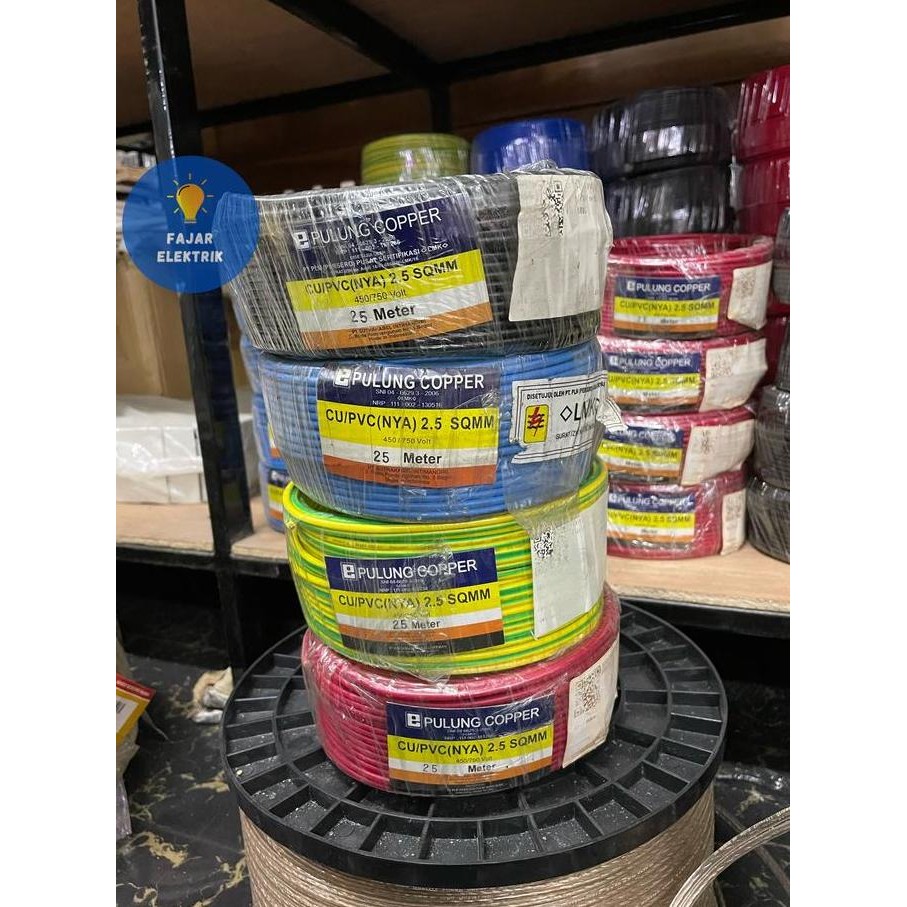 Promo KABEL LISTRIK NYA 1X2,5 MM / 2,5 MM 1ROLL ( 25 METER) COD
