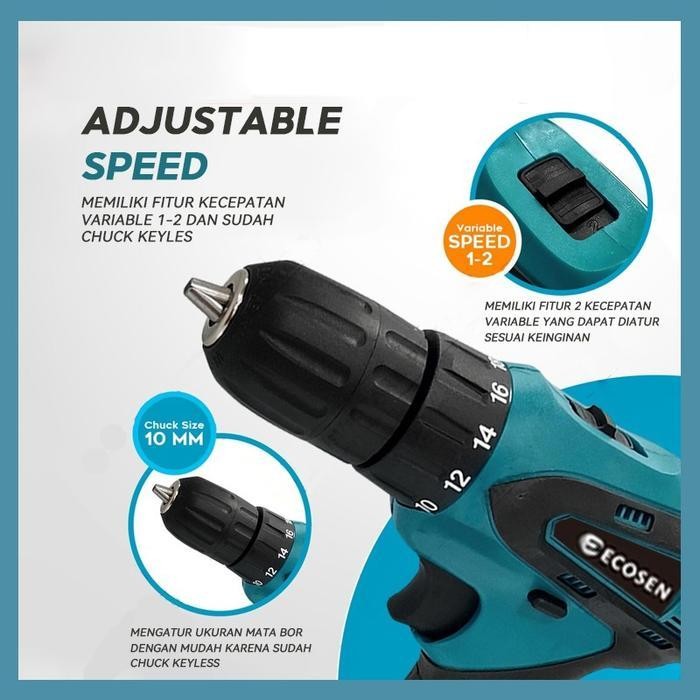 FMT Mesin Bor Baterai Tangan 12V /Bor Listrik/Bor cas/Cordless Drill Bor baterai/Bor batre/Bor Cordl