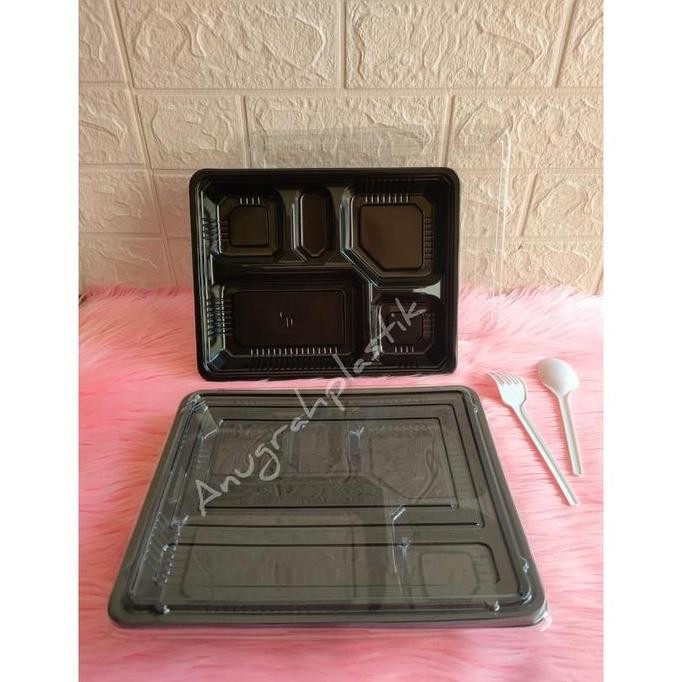 Mika Bento 5 Sekat BESAR / Bento Box 5 Sekat JUMBO (PER PACK)