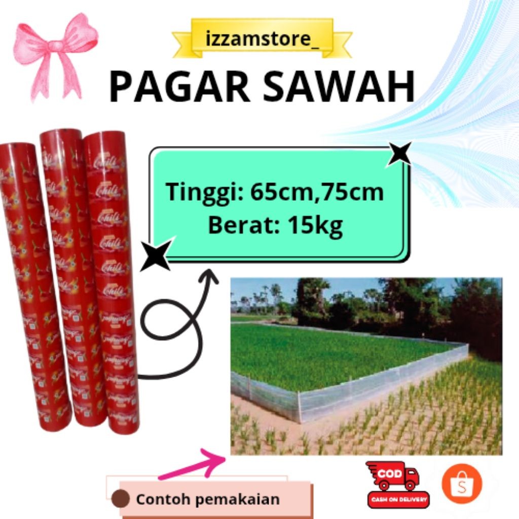 PLASTIK PAGAR SAWAH/PLASTIK PAGAR TIKUS 15KG