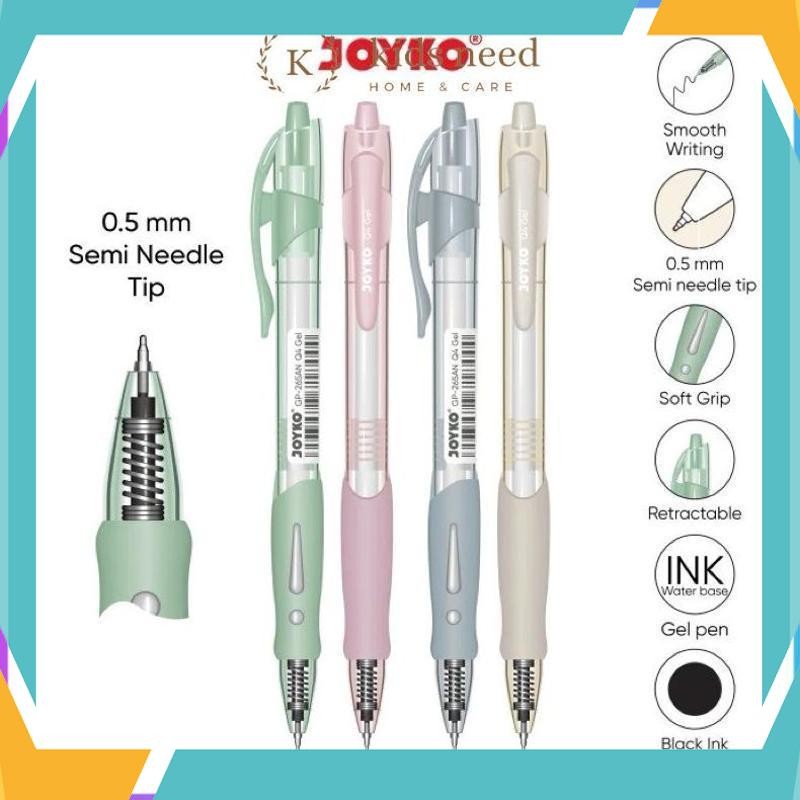 

Termurah (0.5mm) Pulpen Gel Cetek Body Warna Warni 1Box=12pcs / Pen Clik 0.5 mm Tinta Hitam / Pena Jel Motif Bentuk Joyko Untuk Kantor Sekolah SAV-35