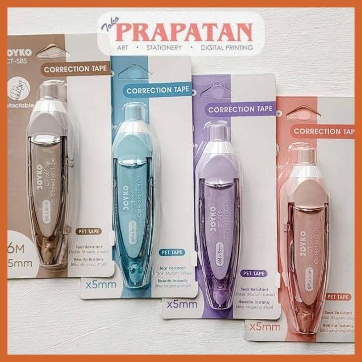 

(ATK) JOYKO CORRECTION TAPE CT-585 RETRACTABLE | TIP EX KERTAS ALAT TULIS LUKIS SEKOLAH KULIAH GAMBAR KANTOR