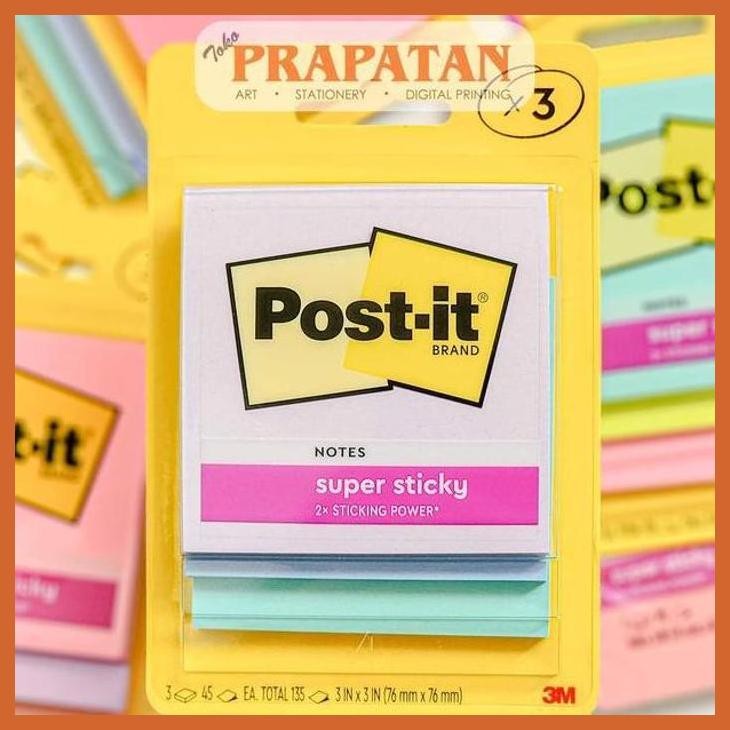 

(ATK) POST IT 3M 3321 STICKY NOTE 76X76MM | NOTES MEMO TEMPEL ALAT TULIS LUKIS SEKOLAH KULIAH GAMBAR KANTOR