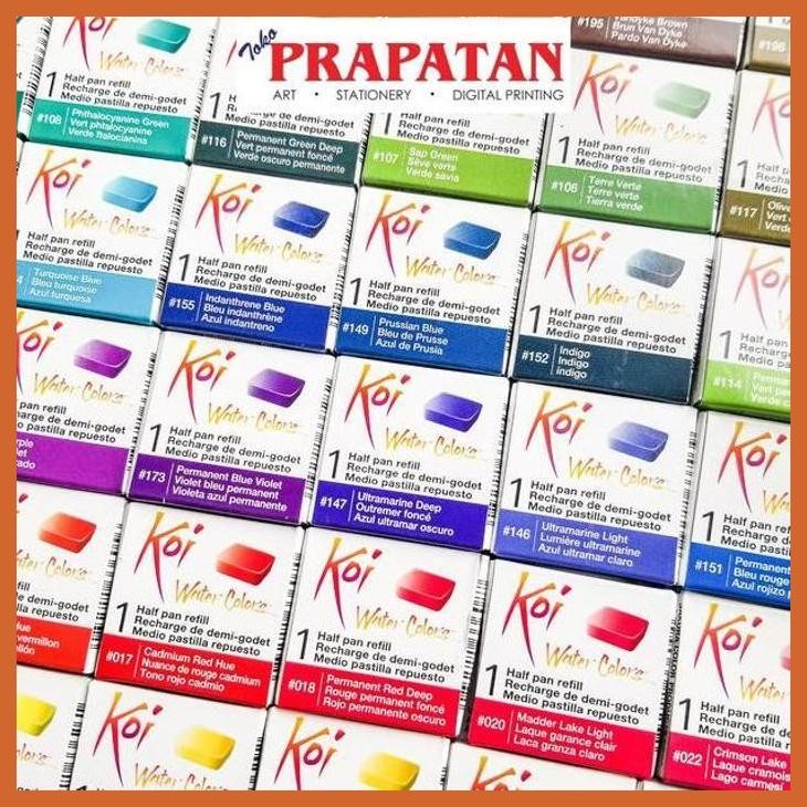 

(ATK) KOI WATERCOLOR HALF PAN REFILL / CAT AIR KOI SAKURA ALAT TULIS LUKIS SEKOLAH KULIAH GAMBAR KANTOR