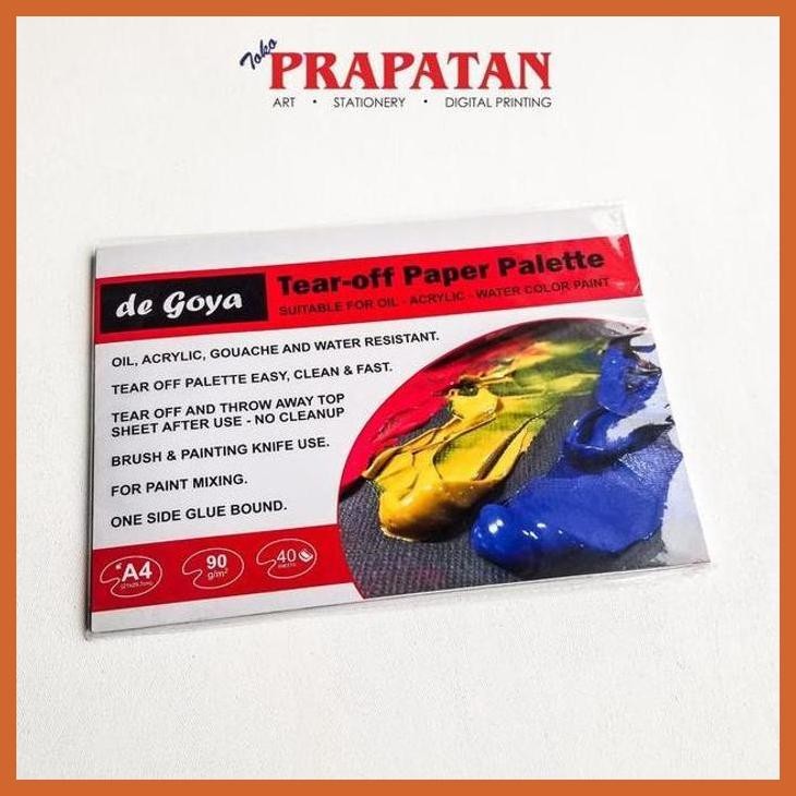 

(ATK) DE GOYA TEAR OFF PAPER PALETTE A4 90GSM 40 SHEETS ALAT TULIS LUKIS SEKOLAH KULIAH GAMBAR KANTOR