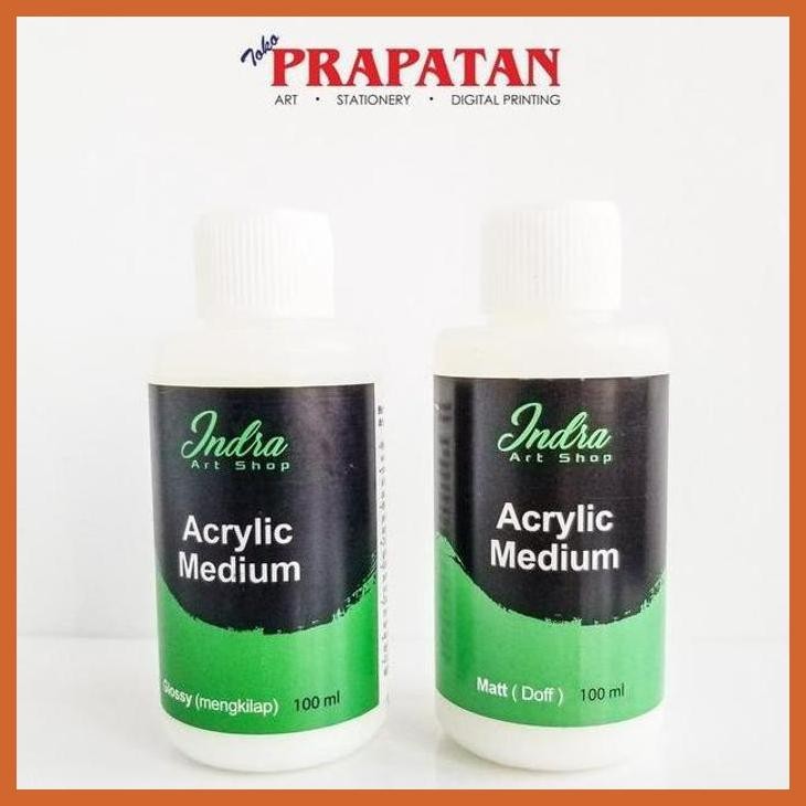 

(ATK) INDRA ACRYLIC MEDIUM 100ML MATT/GLOSS ALAT TULIS LUKIS SEKOLAH KULIAH GAMBAR KANTOR