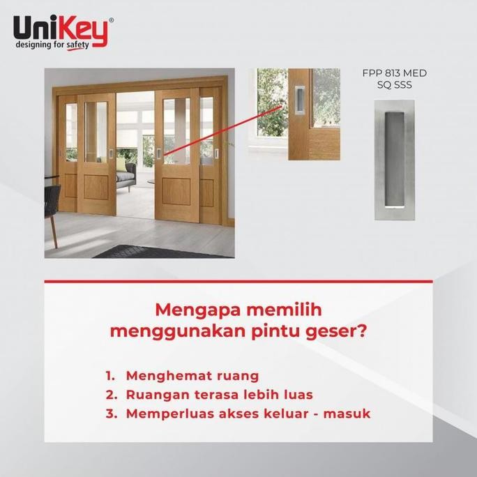 Unikey Flush Pull Plate Fpp 813 Med Sq