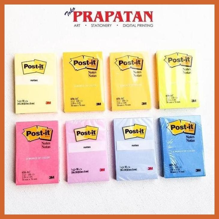 

(ATK) POST IT STICKY NOTE 656 3M 100 SHEETS (50X76MM) ALAT TULIS LUKIS SEKOLAH KULIAH GAMBAR KANTOR