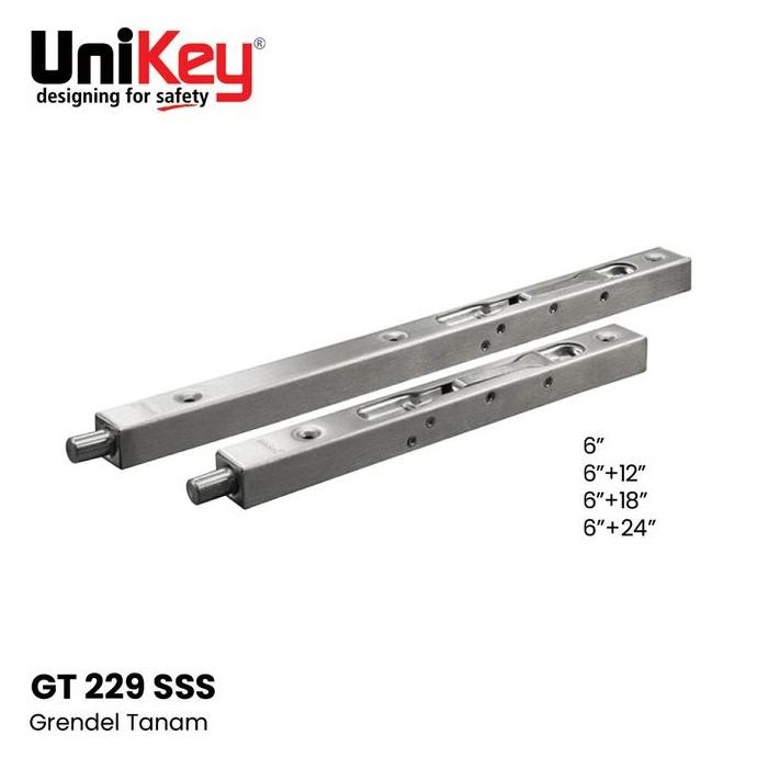 Unikey Grendel Tanam Stainless Gt 229 6" Sss
