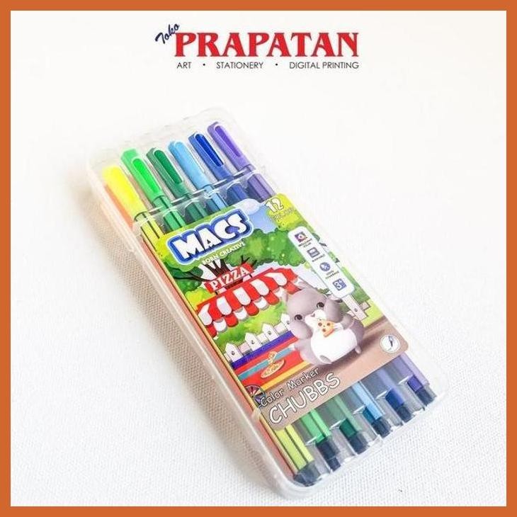 

(ATK) MACS COLOR MARKER 12 WARNA / SPIDOL TIPIS ALAT TULIS LUKIS SEKOLAH KULIAH GAMBAR KANTOR