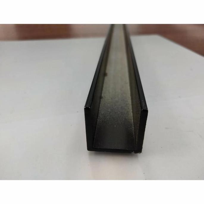 Lis U Aluminium Kanal U Channel U Coklat