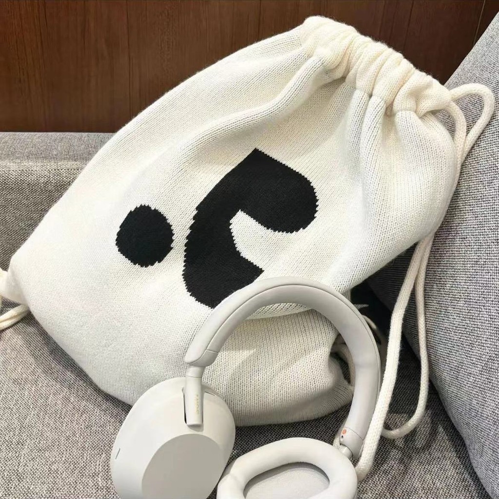 [COD] Tas ransel rajut serut gaya selebriti baru, tas ransel selempang bahu kasual untuk wanita