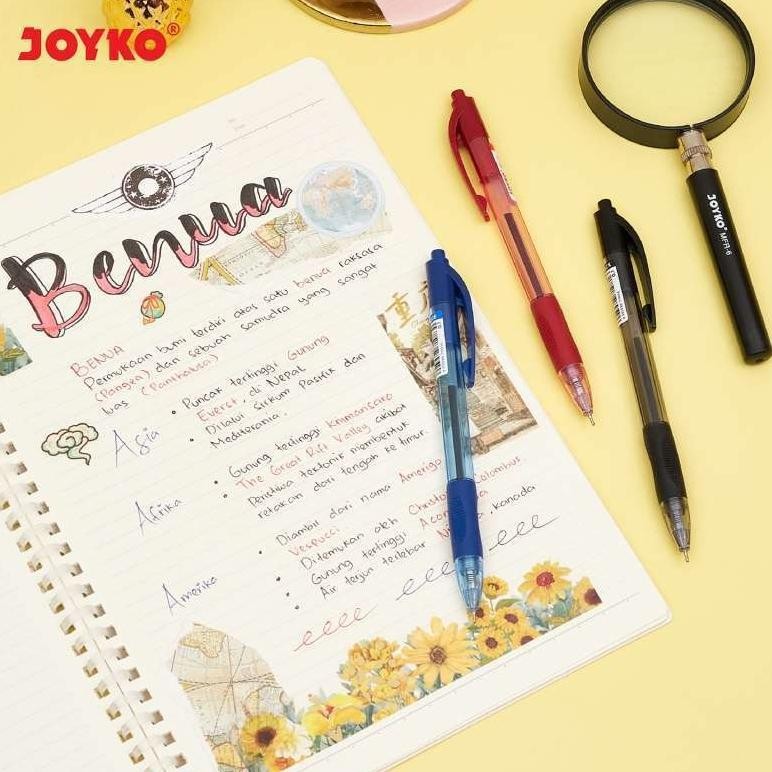 

Ready_Stock_Cod [1 Pack - 12 Pulpen] Joyko Cetek Bp-56 - Hitam Tr21