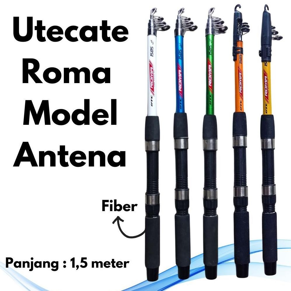 Salt Joran Pancing Model Antena Utc Utecate Roma 150Cm / 1.5M (Fiber) Murah Berkualitas Gk-61