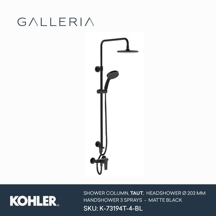 Kohler Shower Taut Black K-73194T-4-Bl / Kohler Shower Set
