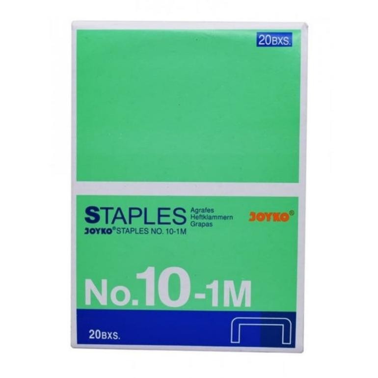 

Hot Isi Staples Joyko No 10 - 1M / (1Pak/20Kotak) Ank-48