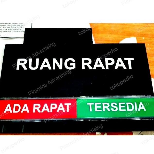 

''Terlaris" Akrilik Sign Nama Board Gambar Papan Meeting Room Ruang Meeting Rapat Murah