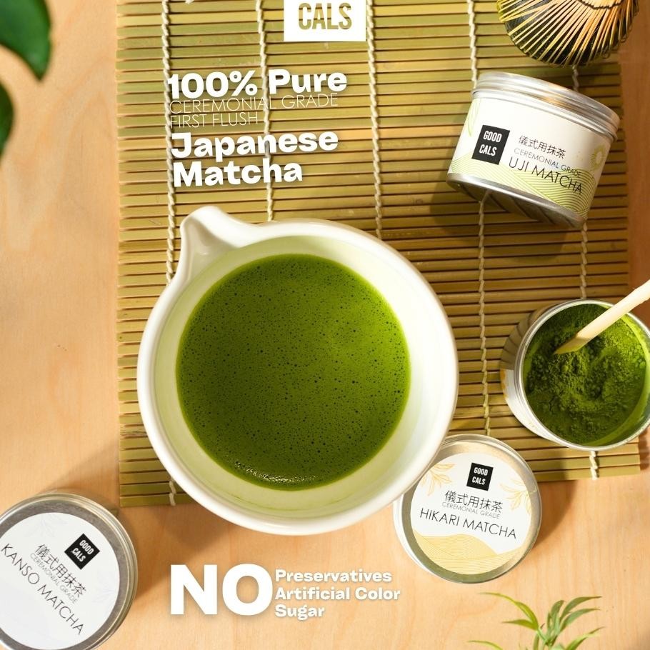 

Goodcals Matcha Ceremonial Grade Matcha Powder Uji Hikari Kanso Bubuk Matcha Murni 30G