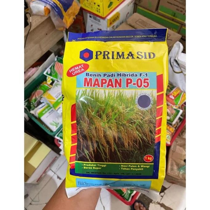 

READY STOK!! benih padi hibrida f1 mapan p-05 1kg bibit padi by primasid exp 06/2026 original primasid barang READY! exp 2027