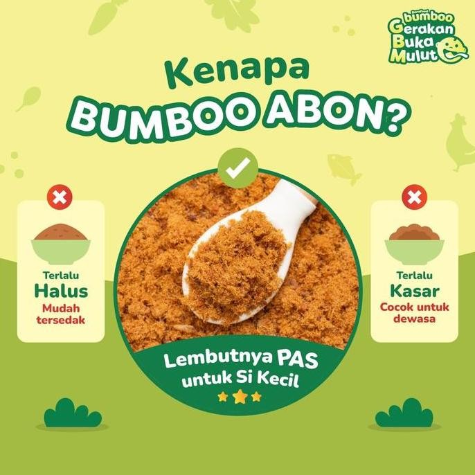 

BUMBOO Abon Asli 100gr - Tekstur Lembut MPASI Si Kecil - makanan bayi