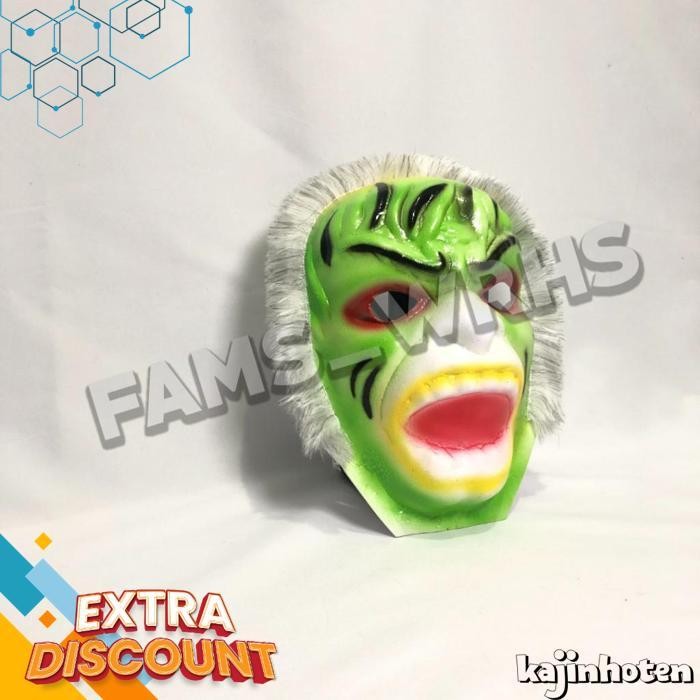Topeng Hanoman Hijau Spons Topeng Hulk Topeng Anoman Topeng Anak Gft1